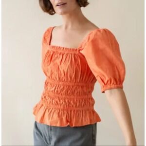 New NWT The Odells Top Orange Pomelo Josie